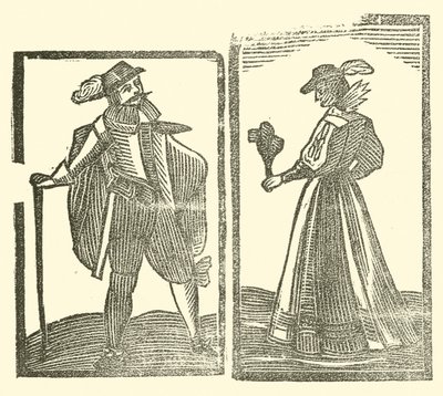 Ilustração para As Baladas Roxburghe (xilogravura) de (after) English School