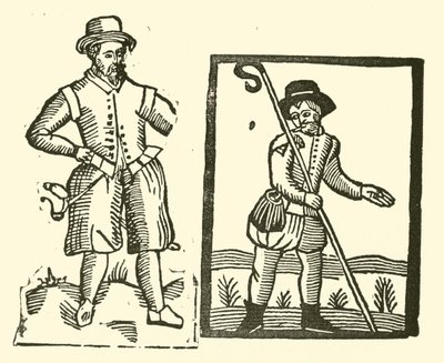 Ilustração para As Baladas Roxburghe (xilogravura) de (after) English School