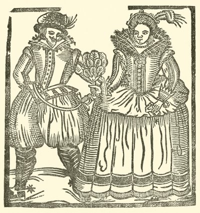 Ilustração para As Baladas Roxburghe (xilogravura) de (after) English School