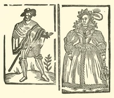 Ilustração para As Baladas Roxburghe (xilogravura) de (after) English School