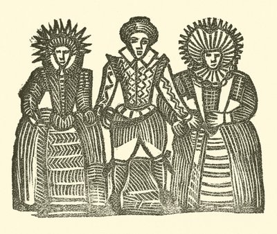 Ilustração para As Baladas Roxburghe (xilogravura) de (after) English School