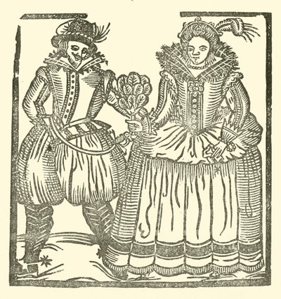 Ilustração para As Baladas Roxburghe (xilogravura) de (after) English School