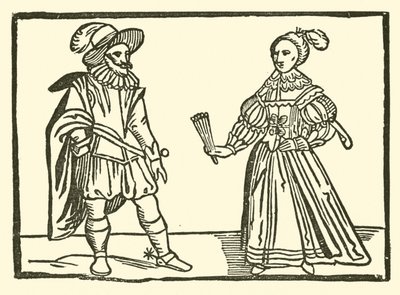 Ilustração para As Baladas Roxburghe (xilogravura) de (after) English School
