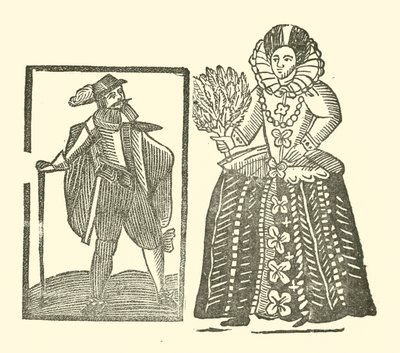 Ilustração para As Baladas Roxburghe (xilogravura) de (after) English School