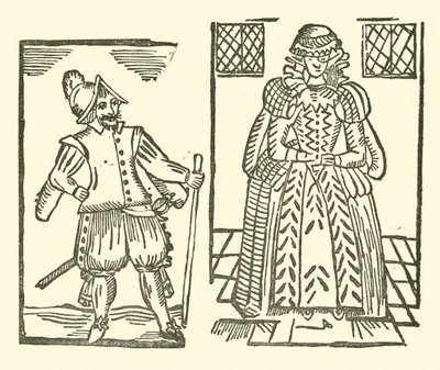 Ilustração para As Baladas Roxburghe (xilogravura) de (after) English School