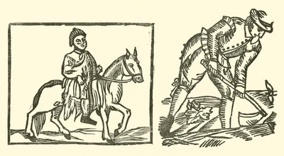 Ilustração para As Baladas Roxburghe (xilogravura) de (after) English School