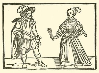Ilustração para As Baladas Roxburghe (xilogravura) de (after) English School