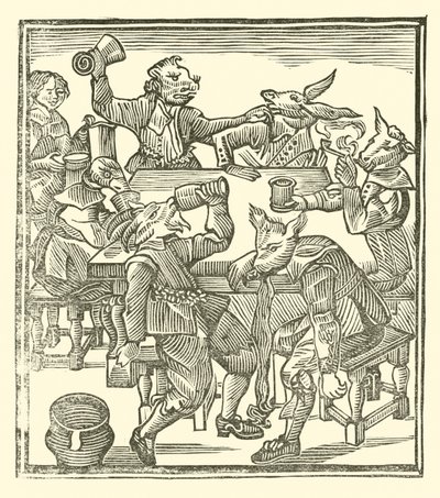 Ilustração para As Baladas Roxburghe (xilogravura) de (after) English School