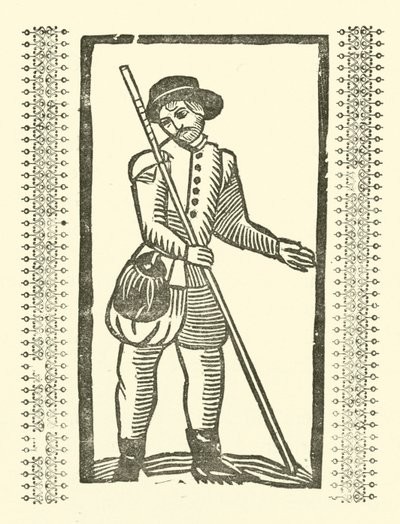 Ilustração para As Baladas Roxburghe (xilogravura) de (after) English School