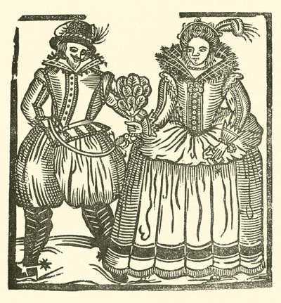 Ilustração para As Baladas Roxburghe (xilogravura) de (after) English School