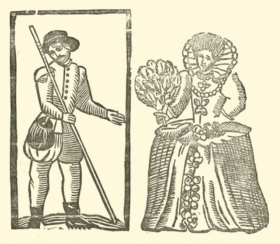 Ilustração para As Baladas Roxburghe (xilogravura) de (after) English School