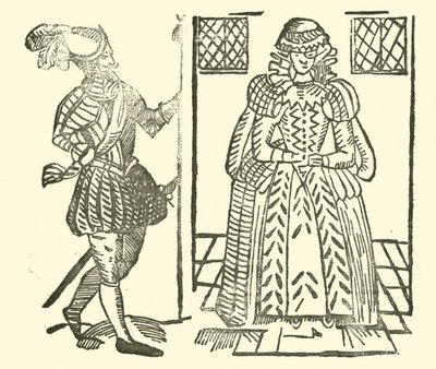 Ilustração para As Baladas Roxburghe (xilogravura) de (after) English School