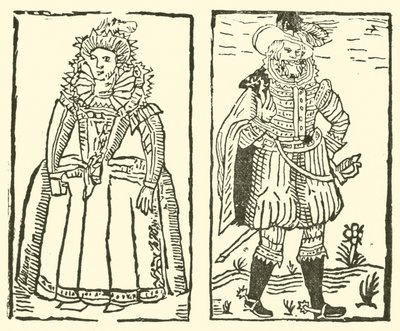 Ilustração para As Baladas Roxburghe (xilogravura) de (after) English School