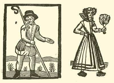 Ilustração para As Baladas Roxburghe (xilogravura) de (after) English School