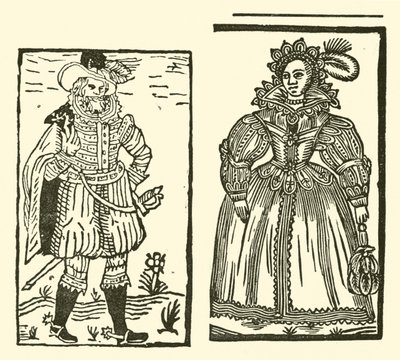 Ilustração para As Baladas Roxburghe (xilogravura) de (after) English School