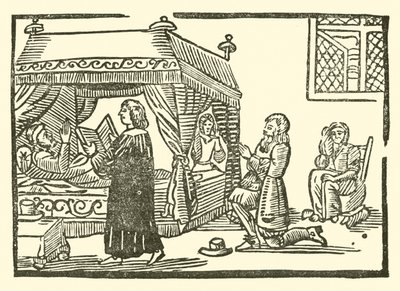 Ilustração para As Baladas Roxburghe (xilogravura) de (after) English School