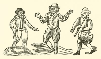 Ilustração para As Baladas Roxburghe (xilogravura) de (after) English School