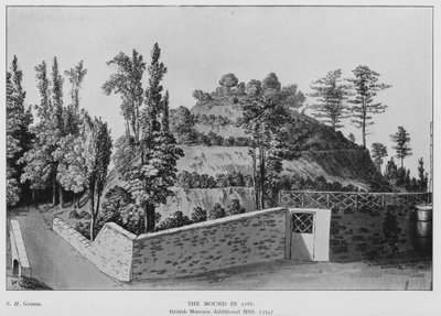 Marlborough, The Mound em 1788 (litho) de (after) English School