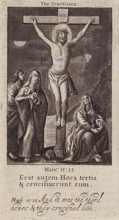 A Crucificação de Jesus Cristo (gravura) de (after) English School