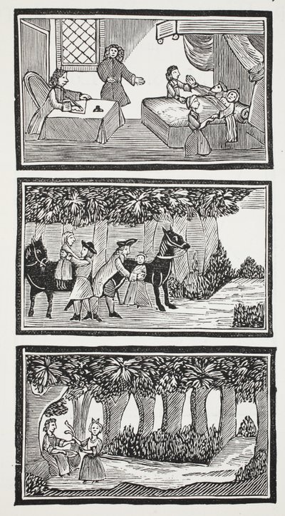 The History of The Two Children in the Wood, ilustração de 