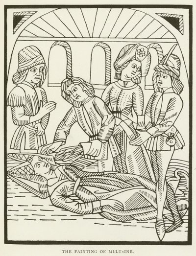 O desmaio de Melusine (gravura) de (after) English School