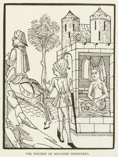 O mistério de Melusine descoberto (gravura) de (after) English School