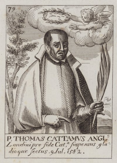 Thomas Cottam, padre católico inglês e mártir (gravura) de (after) English School