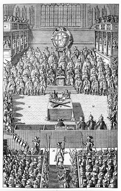 Julgamento de Carlos I, janeiro de 1649 de (after) English School