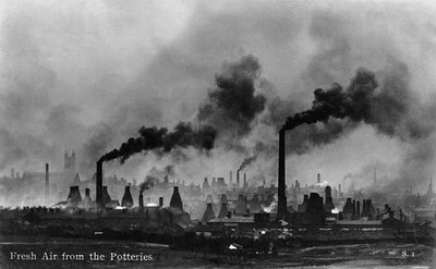 Ar fresco dos Potteries de (after) English photographer