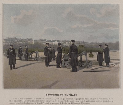 Batterie Triomphale (foto colorida) de (after) French Photographer