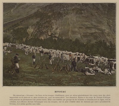 Bivouac (foto colorida) de (after) French Photographer