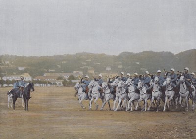 Chasseurs a Cheval (foto colorida) de (after) French Photographer