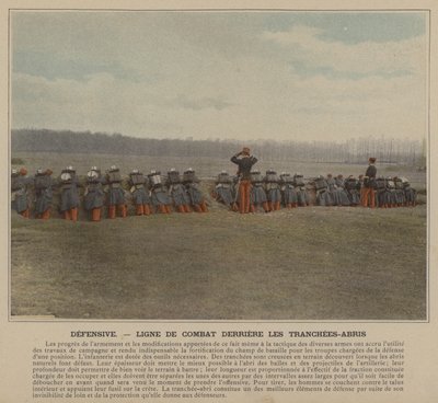 Defensiva, Ligne de Combat Derriere les Tranchees-Abris (foto colorida) de (after) French Photographer