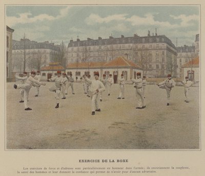 Exercício de boxe (foto colorida) de (after) French Photographer
