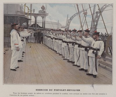 Exercice du Pistolet-Revolver (foto colorida) de (after) French Photographer