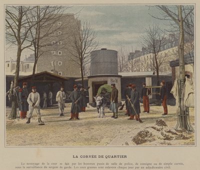 La Corvee de Quartier (foto colorida) de (after) French Photographer