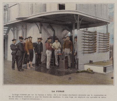 La Forge (foto colorida) de (after) French Photographer