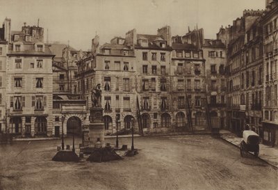 O lugar Dauphine, parte demolida em 1875 (foto a p/b) de (after) French Photographer