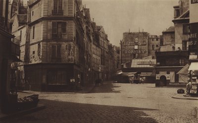 O Carrefour Gozlin, agora boulevard Saint-Germain, era o local da prisão da Abadia (foto a p/b) de (after) French Photographer