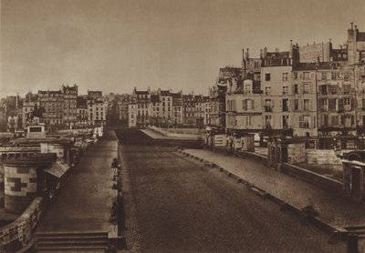 A Pont-Neuf em 1852 (foto a p/b) de (after) French Photographer