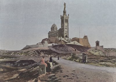 Marselha, Notre-Dame de la Garde (foto colorida) de (after) French Photographer