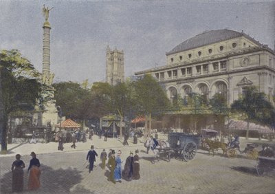 Paris, Place du Chatelet (foto colorida) de (after) French Photographer