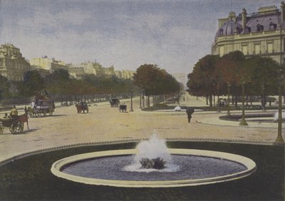 Paris, Rond-Point des Champs-Elysees (foto colorida) de (after) French Photographer