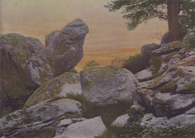 Rochas do Monte Ussy (foto colorida) de (after) French Photographer