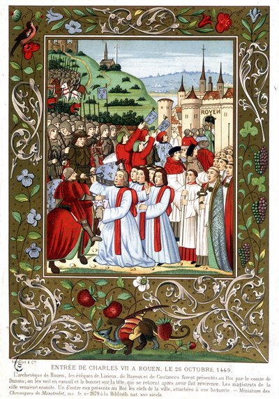 Entrada de Carlos VII em Rouen, 26 de Outubro de (after) French School