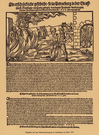 Queima de bruxas em Derneburg, Alemanha de (after) German School