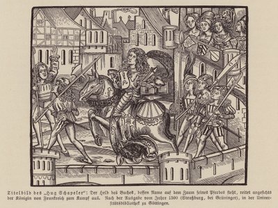 Cena de Hug Chapler, c1500 (gravura) de (after) German School