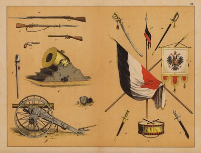 Armas (litografia a cores) de (after) German School