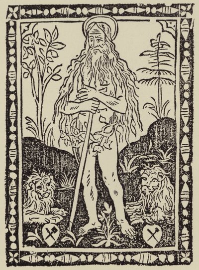 São Josafá (xilogravura) de (after) Italian School
