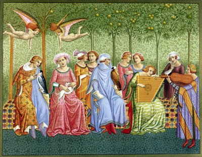 O sonho da vida - fresco por Orcagna de (after) Italian School